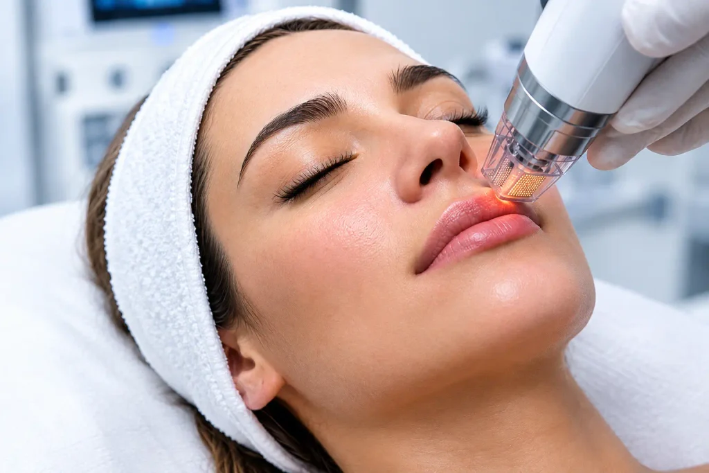 fraksiyonel-lazer Fraksiyonel lazer dermatolojik uygulaması